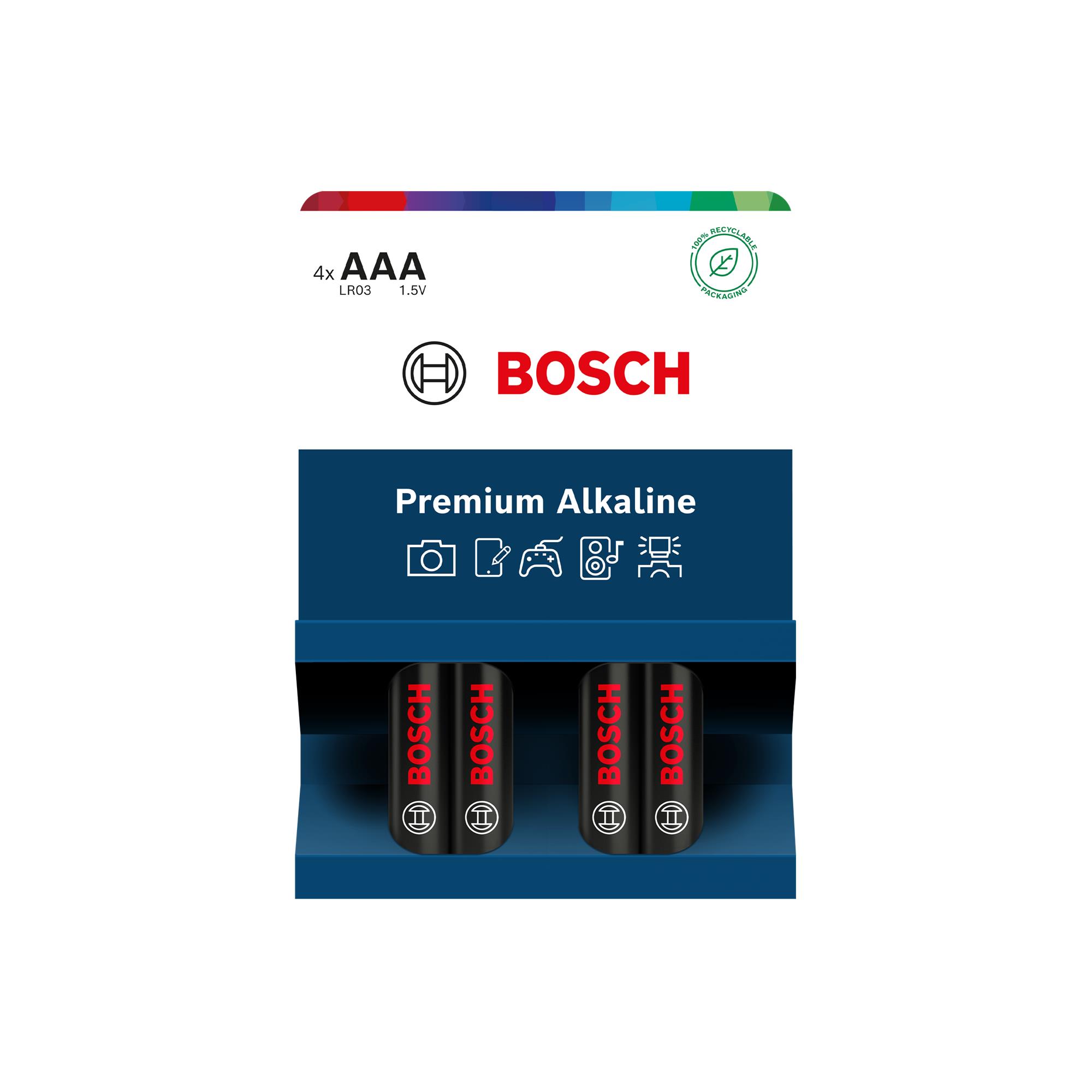 Baterie Bosch LR03PA4B/00 Premium Alkaline AAA 4 ks