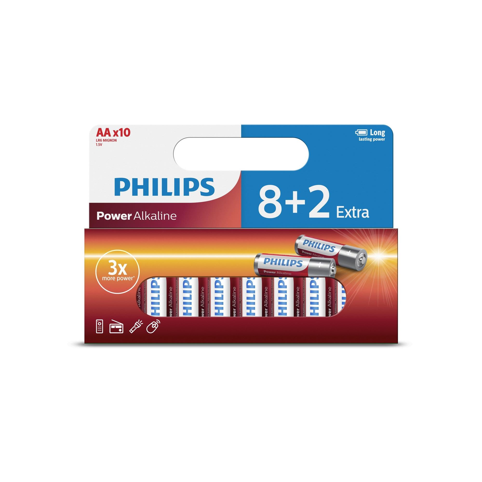 Baterie Philips LR6P10WP/10 Power Alkalilcké AA 10 ks