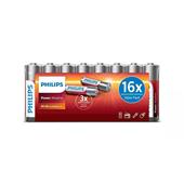 Baterie Philips LR6P16F/10 Power Alkalická AA 16 ks